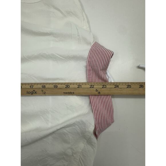 That's Me! Womens Top Size 3/4 White Short Sleeve Button Up Collared VTG - Picture 10 of 11